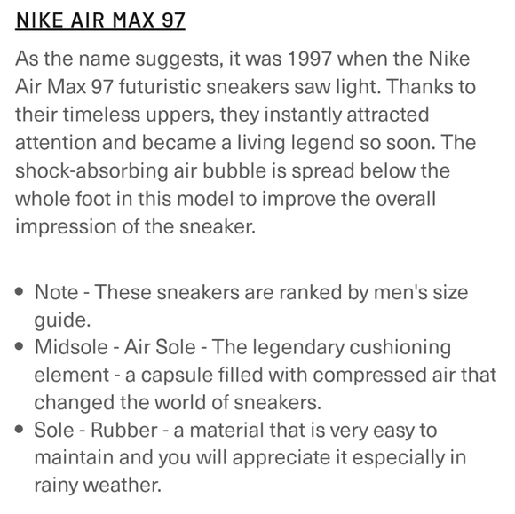 Boy's Nike Air Max 97 - Picture 6 of 6